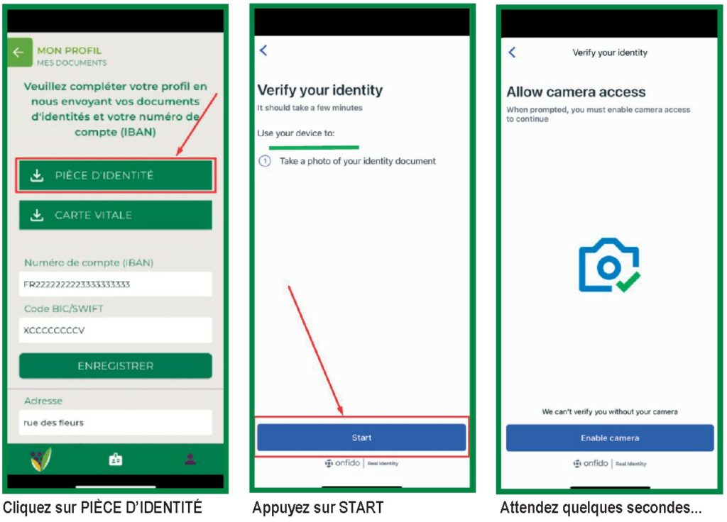 scanner carte d'identité ou passeport de saisonnier pour répondre à une mission dans l'agriculture