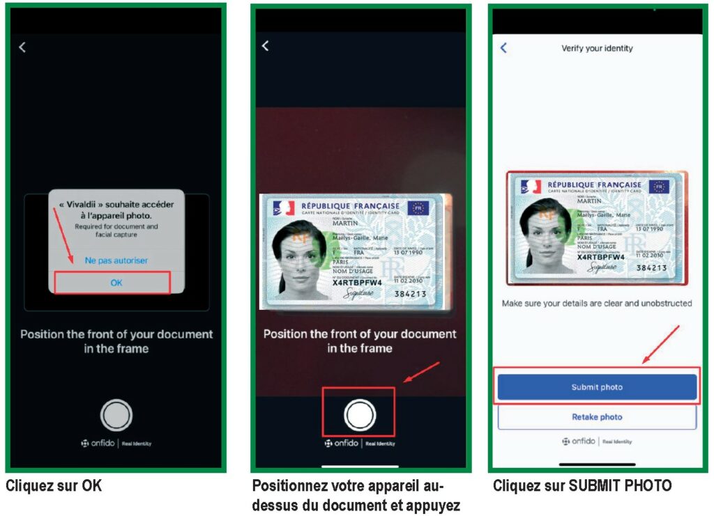 scanner carte d'identité pour mission de saisonnier agricole