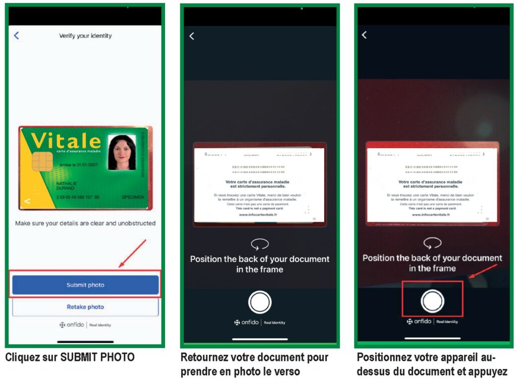 scanner verso carte VITALE pour mission de saisonnier agricole